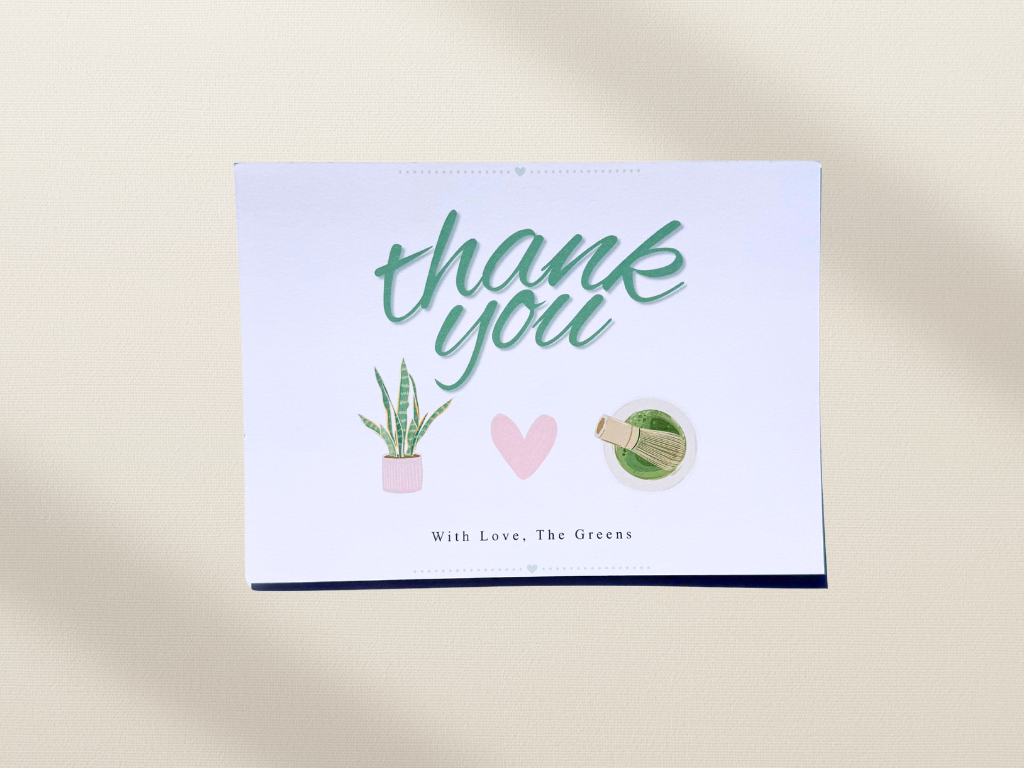 Thank You Notecard Set with Custom Personalization | 10 Pack