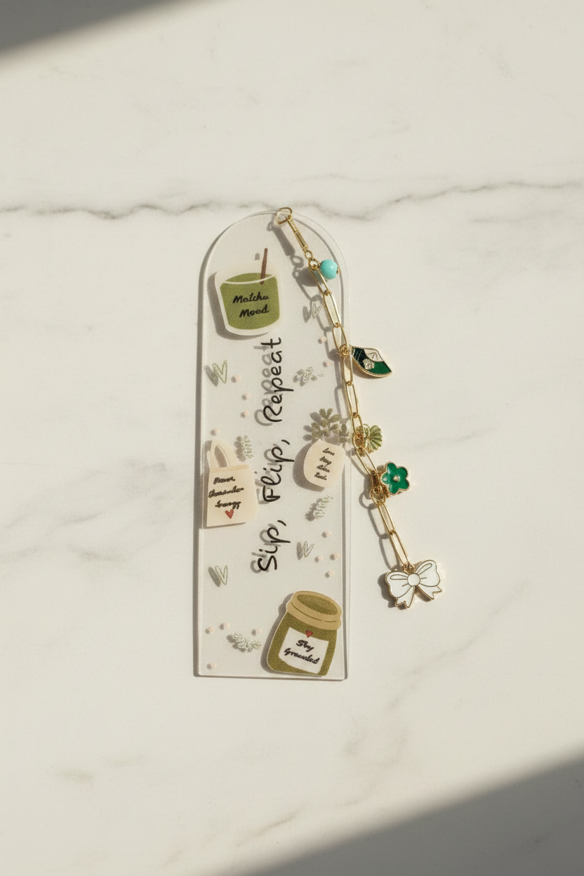 Bookmark on Marble - Minimal